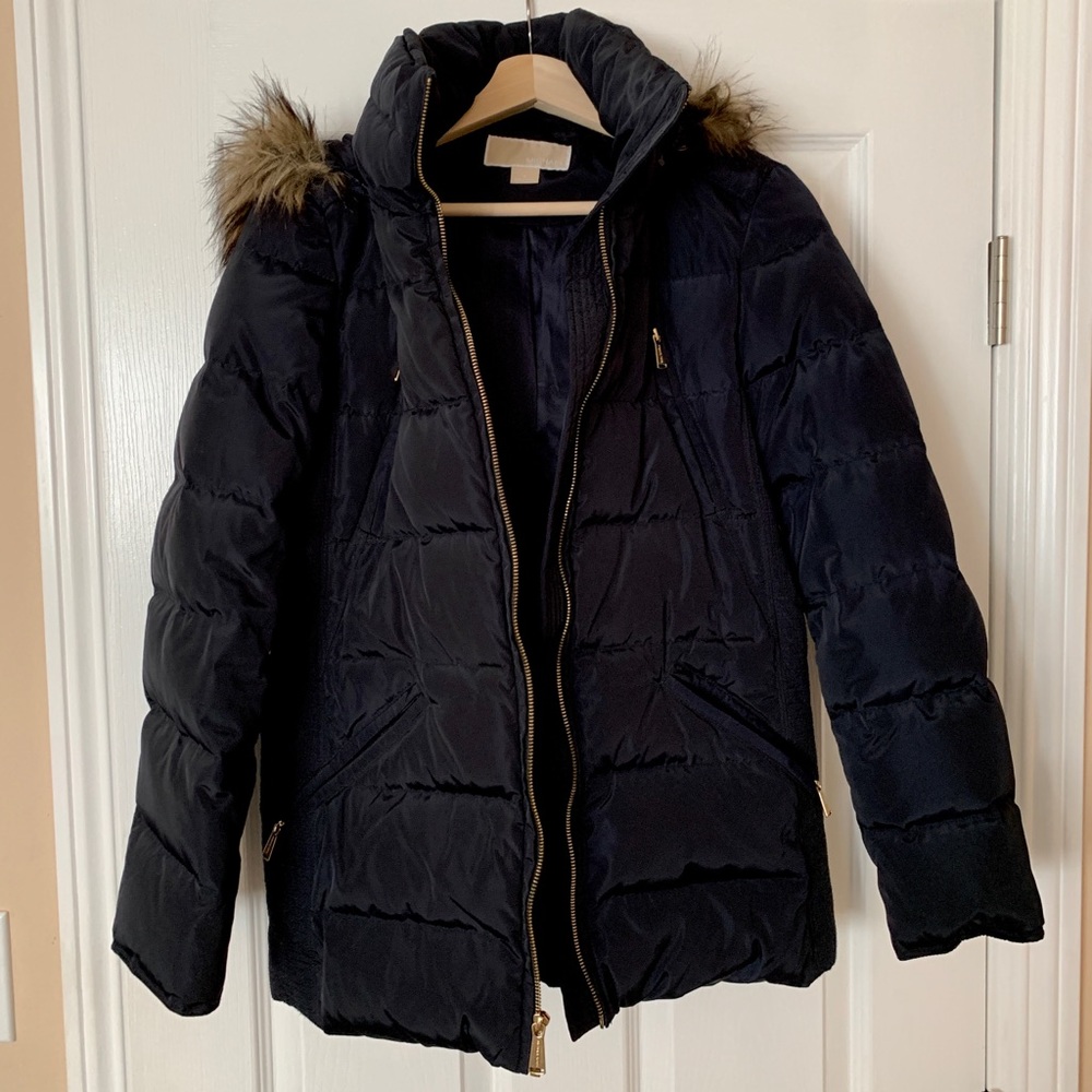 Michael Kors Hooded Down Puffer Coat